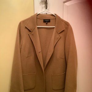 Talbots Woman Tan Blazer Size 16W 90% Wool,  10% Nylon